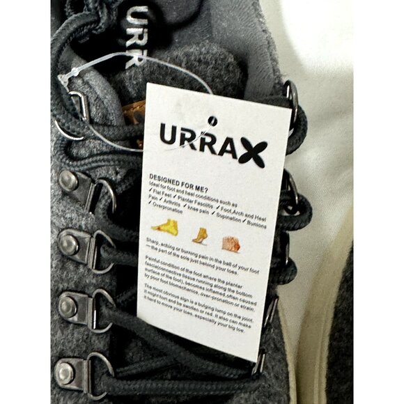 URRAX Men's Orthopedic Dark Grey Shoes with Arch Support Men's 11 - Picture 6 of 10